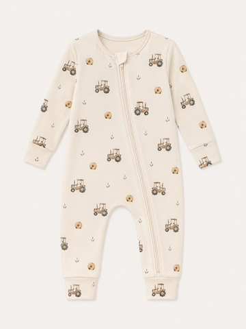 Hayride (Ribbed) Zip Pajamas