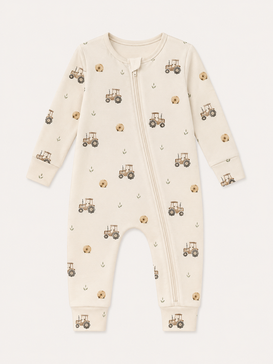 Hayride (Ribbed) Zip Pajamas
