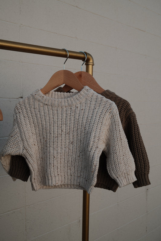 Kids Chunky Knot Sweater (CocoSprinkle)