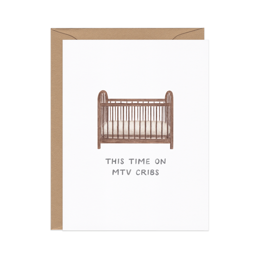 MTV Cribs — Pop Culture Pun New Baby Card