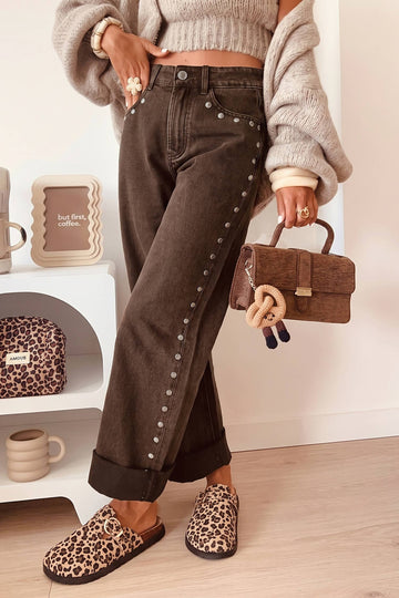 Studded Mom Jean