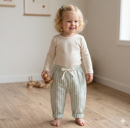 Cotton Stripe Pant