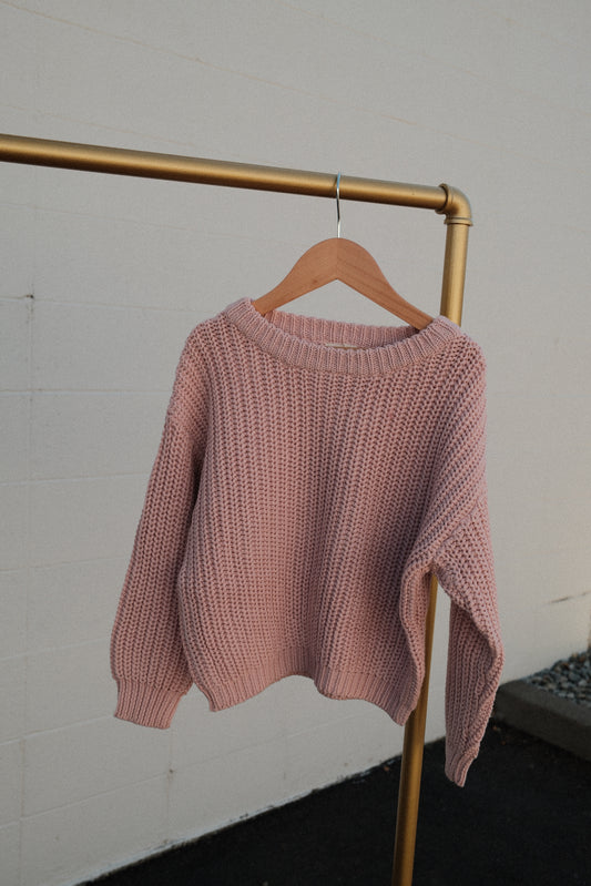 Chunky Knit Sweater (pink)