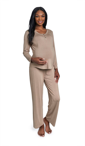 Latte Maternity Pajamas