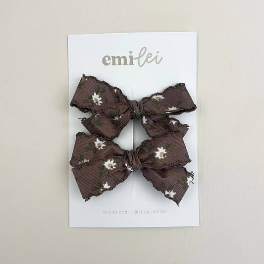 Pigtail Bow Clips