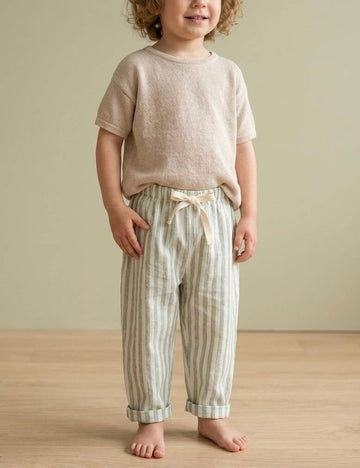 Cotton Stripe Pant