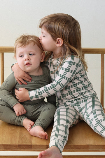 Pine Plaid Two-Piece Pajamas