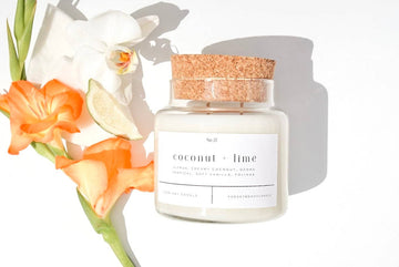 Coconut + Lime 22 oz Glass Candle