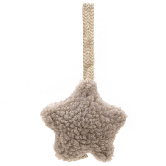 Plush Star Pacifier Holder (Sand)