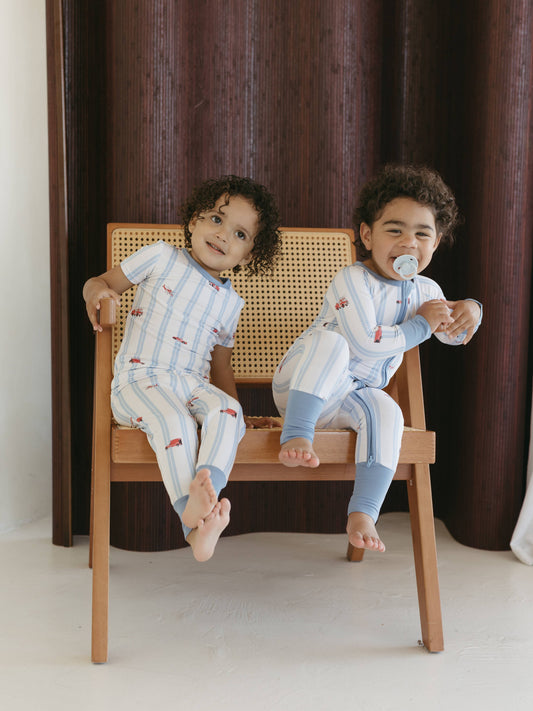 Fire Truck | Bamboo Zipper Pajamas